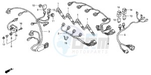 CBR600F4 drawing SUB HARNESS