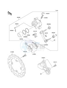 ZX 1000 M [NINJA ZX-10R] (C1) [NINJA ZX-10R] drawing REAR BRAKE