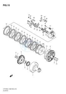 LT-F250 (E28-E33) drawing CLUTCH