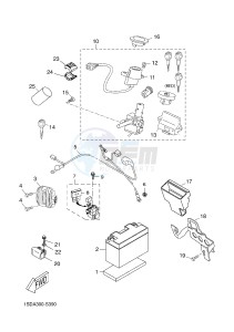 YPR400RA XMAX 400 ABS EVOLIS 400 ABS (1SDG) drawing ELECTRICAL 1