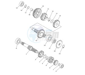 TT R 110 drawing TRANSMISSION