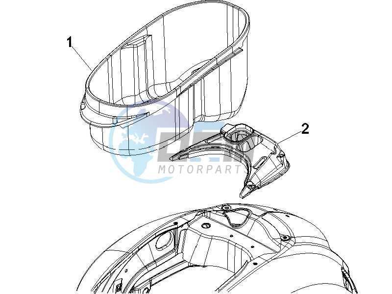 Helmet housing - Undersaddle