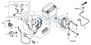 CBF1000S9 UK - (E / ABS MKH) drawing BATTERY