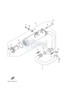 YXM700ES YXM70VPSG VIKING EPS SPECIAL EDITION (B42B) drawing EXHAUST