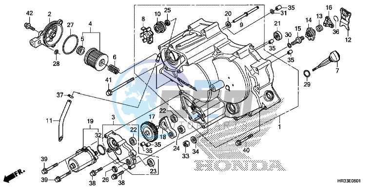 FRONT CRANKCASE COVER (TRX420FE1/FM1/FM2/TE1/TM1)