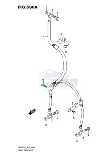 SV650S EU drawing FRONT BRAKE HOSE