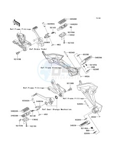 ZR 1000 B [Z1000] (7F-8F) B7F drawing FOOTRESTS