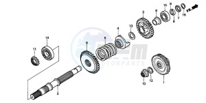 GL1500C F6C drawing FINAL SHAFT