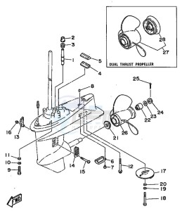 25J drawing LOWER-CASING-x-DRIVE