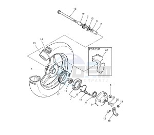 PW 50 drawing FRONT WHEEL