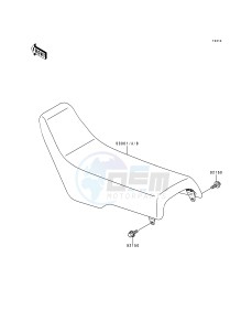 KDX 200 E [KDX200] (E4-E6)) [KDX200] drawing SEAT