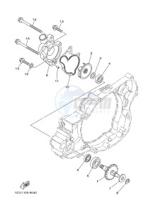 YZ250 (1SST) drawing WATER PUMP