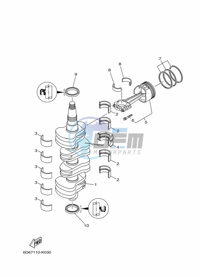 CRANKSHAFT--PISTON