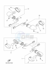 XSR700 MTM690 (BJV1) drawing FLASHER LIGHT