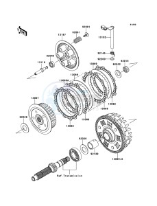 VERSYS KLE650B7F GB XX (EU ME A(FRICA) drawing Clutch