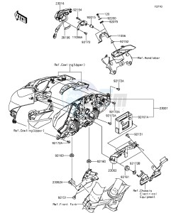 Z1000 ZR1000FGF FR GB XX (EU ME A(FRICA) drawing Headlight(s)