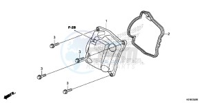 SH125E SH125 E drawing CYLINDER HEAD COVER