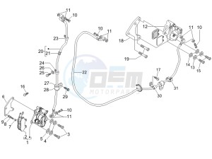 Nexus 250 e3 drawing Brakes hose  - Calipers