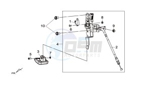 MAXSYM 600I ABS drawing PARK LEVER