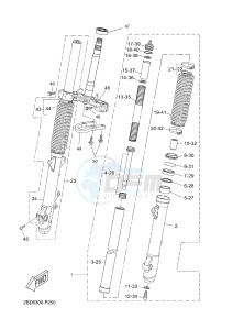 XT660Z TENERE (2BD6 2BD6 2BD6) drawing FRONT FORK