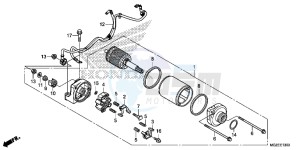 CB500FAD CB500F ABS Continue » UK - (E) drawing STARTER MOTOR