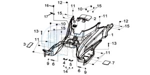 GTS 125I EURO4 SPORT L7 drawing FOOTREST