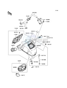 ER-6f ABS EX650DBF GB XX (EU ME A(FRICA) drawing Air Cleaner