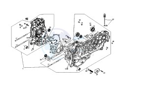 BOULEVARD - 125 CC 4T EU3 drawing CRANKCASE