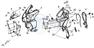 JET 4 50cc 45KMH drawing HEAD LIGHT / INDICATORS