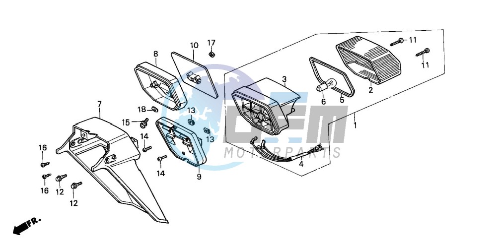 TAILLIGHT/REAR FENDER (H)