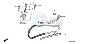 SH300A9 UK - (E / ABS MKH) drawing CAM CHAIN