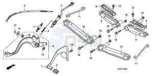 TRX420FEA Australia - (U / 2U 4WD) drawing PEDAL/STEP