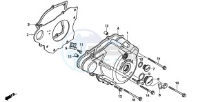 CMX250C REBEL drawing LEFT CRANKCASE COVER