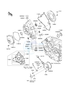 KRF 750 D [TERYX 750 4X4] (D8F) D8F drawing ENGINE COVER-- S- -