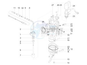 NRG POWER DT 50 drawing Carburetor's components