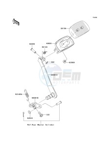 VN 1600 G [VULCAN 1600 NOMAD] (6F) G6F drawing BRAKE PEDAL_TORQUE LINK