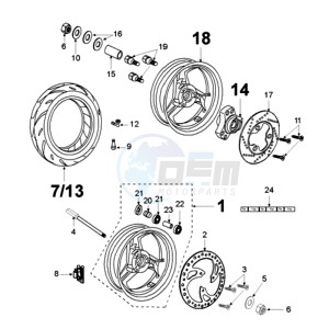 ELY 125DN EU drawing WHEELS