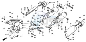 FMX650 FMX650 drawing EXHAUST MUFFLER