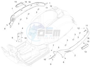 GTS 300 ie (EMEA, APAC) drawing Side cover - Spoiler