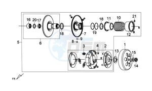 CELLO ALLO 125 drawing CLUTCH