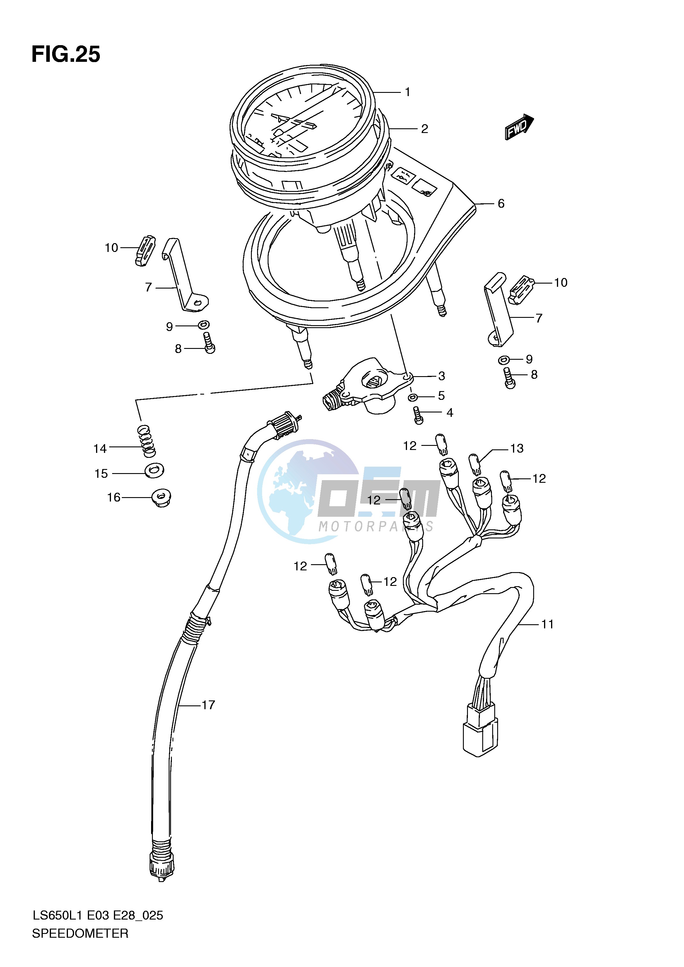 SPEEDOMETER (LS650L1 E28)