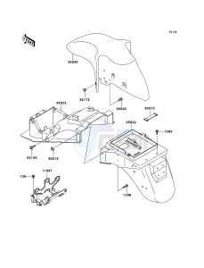 ZZR600 ZX600E6F GB XX (EU ME A(FRICA) drawing Fenders