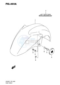 UH200 ABS BURGMAN EU drawing FRONT FENDER