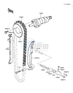 KZ 250 D [CSR] (D2) [CSR] drawing CAMSHAFT_CHAIN_TENSIONER -- 81 D2- -