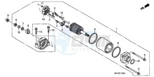 CBR600RA9 Australia - (U / ABS MME) drawing STARTING MOTOR