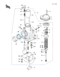 KE 100 A [KE100] (A9-A10) [KE100] drawing CARBURETOR -- KE100-A9_A10- -