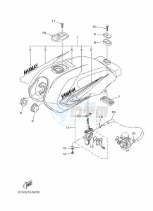 YB125 (2CSD) drawing FUEL TANK