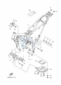 XTZ125E (1SBH) drawing FRAME