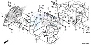 VFR1200FF VFR1200F UK - (E) drawing A.C. GENERATOR COVER