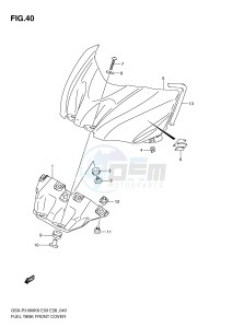 GSX-R1000 (E3-E28) drawing FUEL TANK FRONT COVER